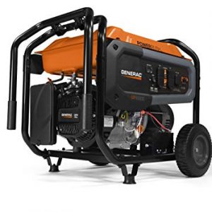 Generac 7676 GP8000E 8,000-Watt Gas-Powered Portable Generator – Electric Start with COsense Technology – Durable Design and Reliable Power for Emergencies and Recreation – CARB Compliant